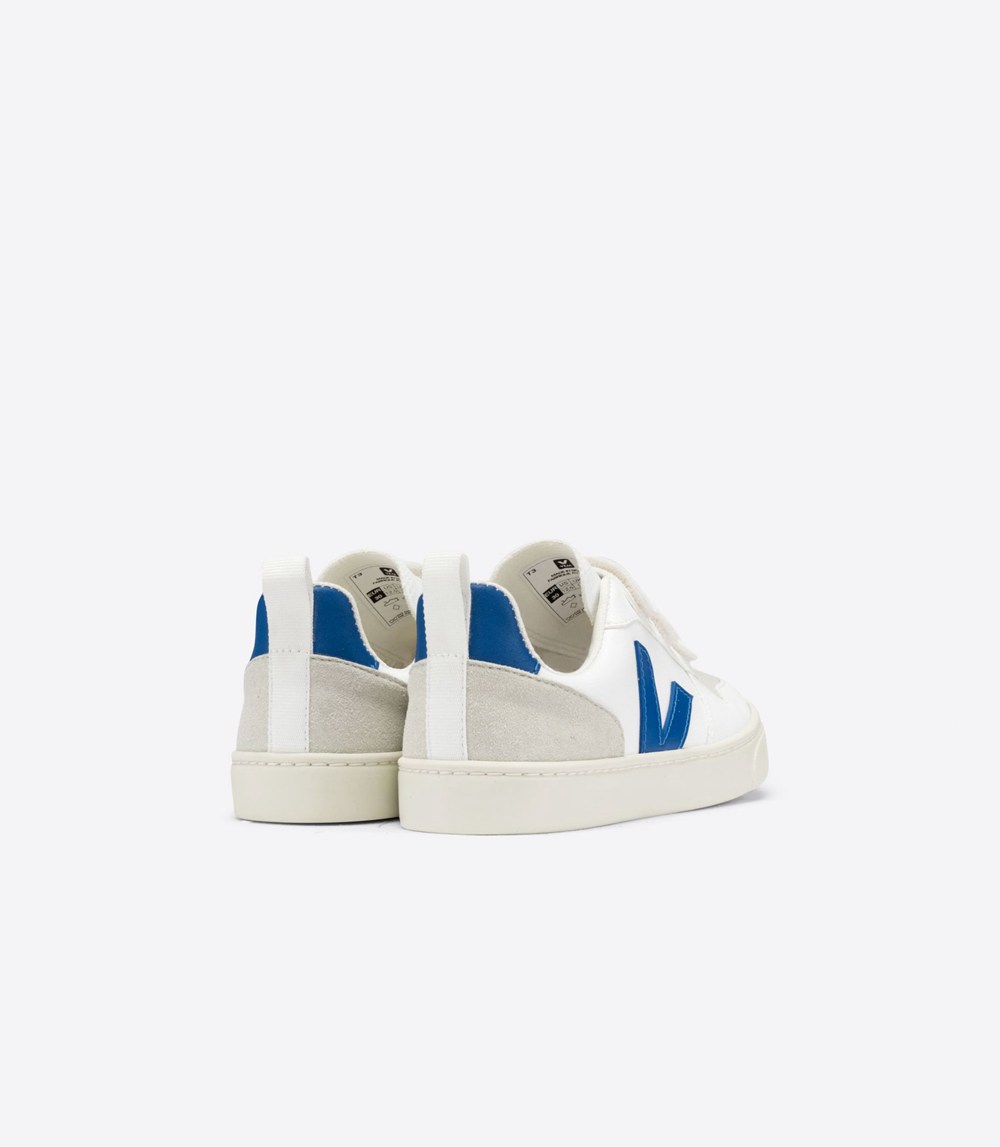 Veja Trainers Kids White - V-10 Velcro Cwl - ZMSF-17543